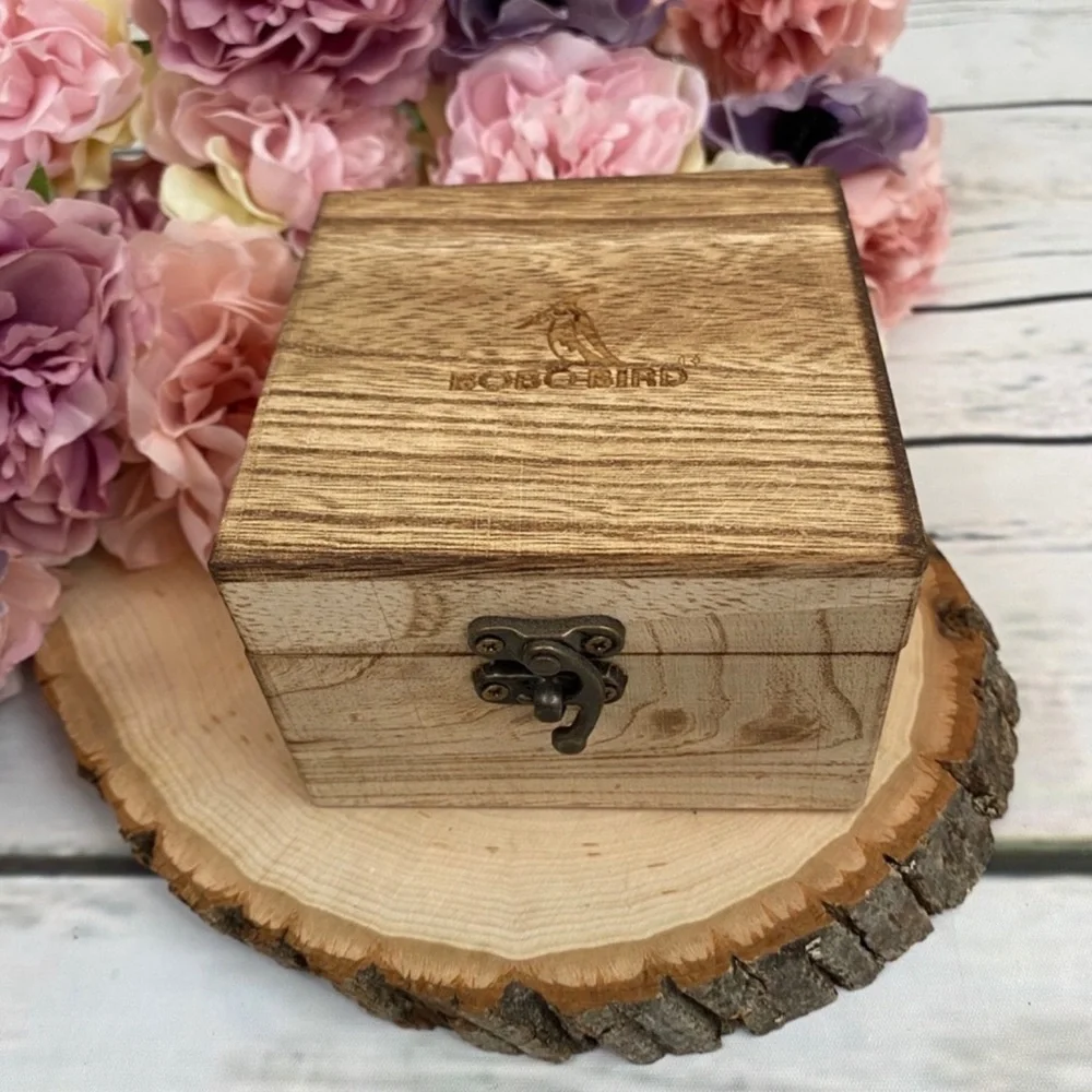 Luxury Zebra Wood Blue Chronograph Military Quartz Watch - Picture 4 of 16